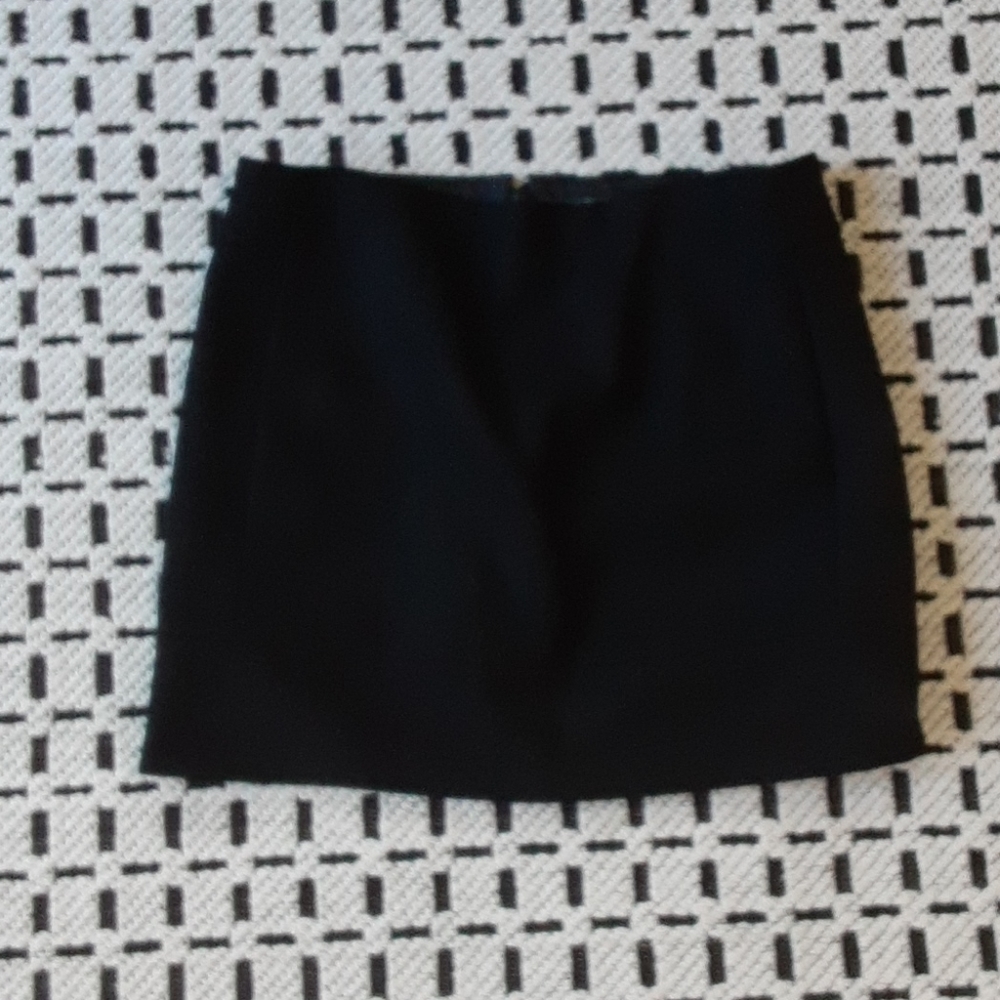 J Crew Side Pocket Mini Skirt, Black, Size 4